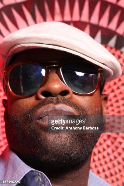 Portrait of American rap artist Black Thought , from the band The Roots, New York, New York, 2016