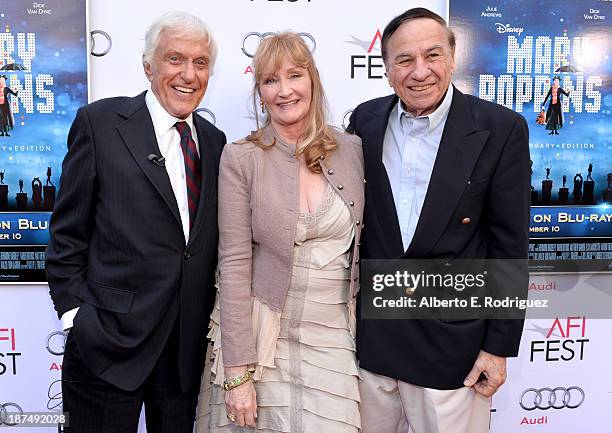 Actor Dick Van Dyke, actress Karen Dotrice, and composer Richard M. Sherman attend the 50th anniversary commemoration screening of Disney's "Mary...