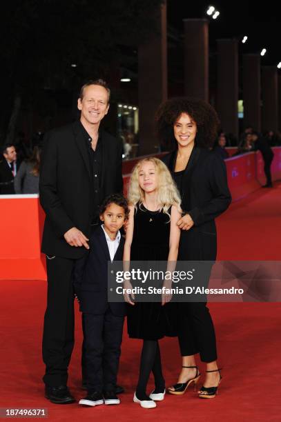 Director Alexandra Rockwell with wife Karyn Parsons- Rockwell and their children Lana and Nico attend 'Las Brujas De Zugarramurdi' Premiere And 'Lue'...