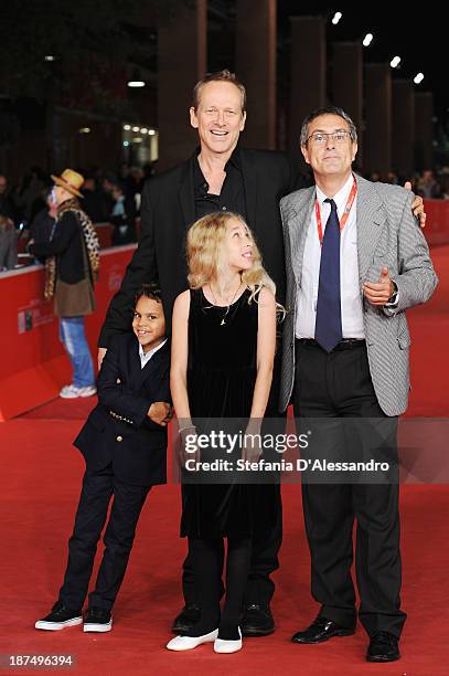 Director Alexandra Rockwell and his children Lana and Nico and guest attend 'Las Brujas De Zugarramurdi' Premiere And 'Lue' Premiere And 'Little...