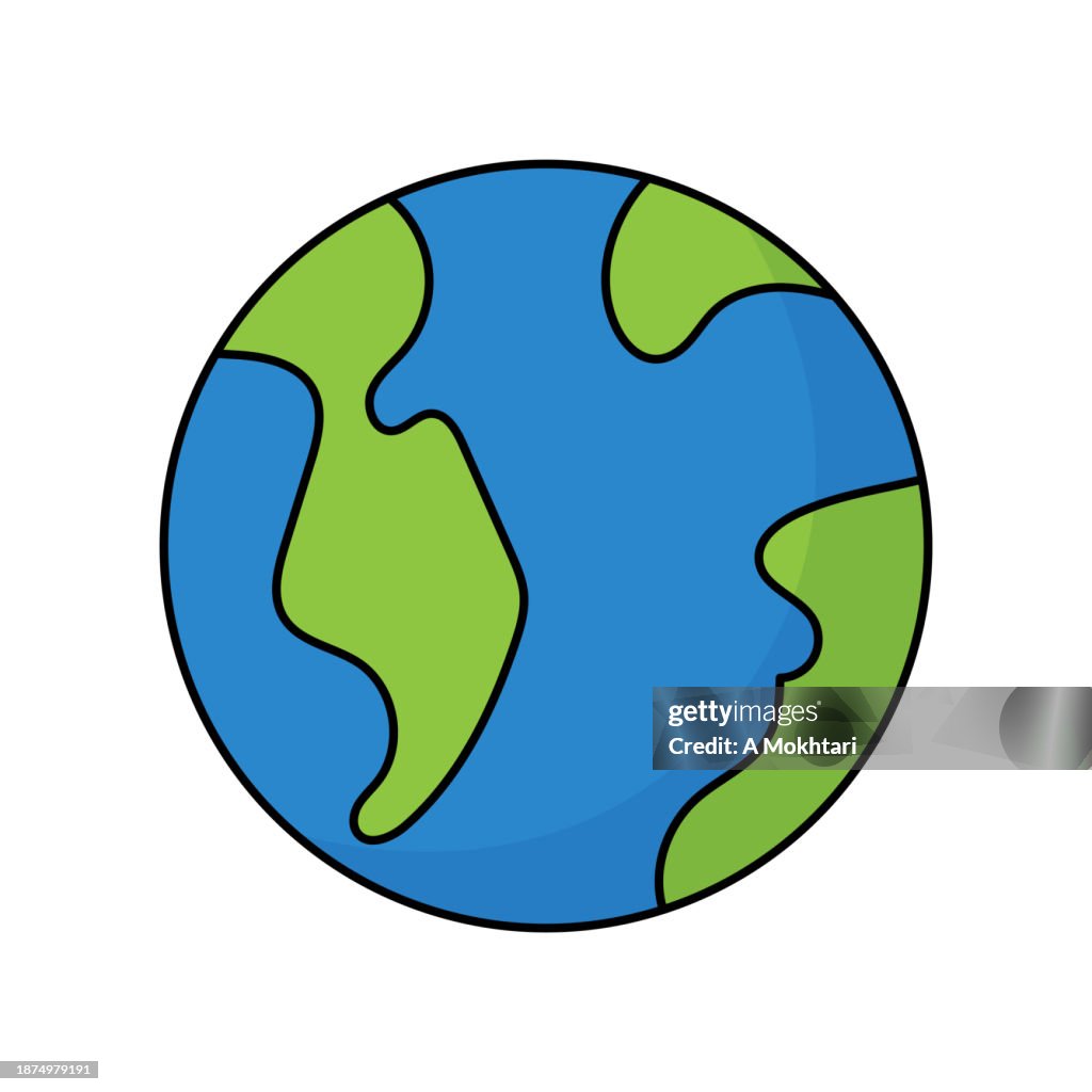 Simple Illustration Of Planet Earth High-Res Vector Graphic - Getty Images