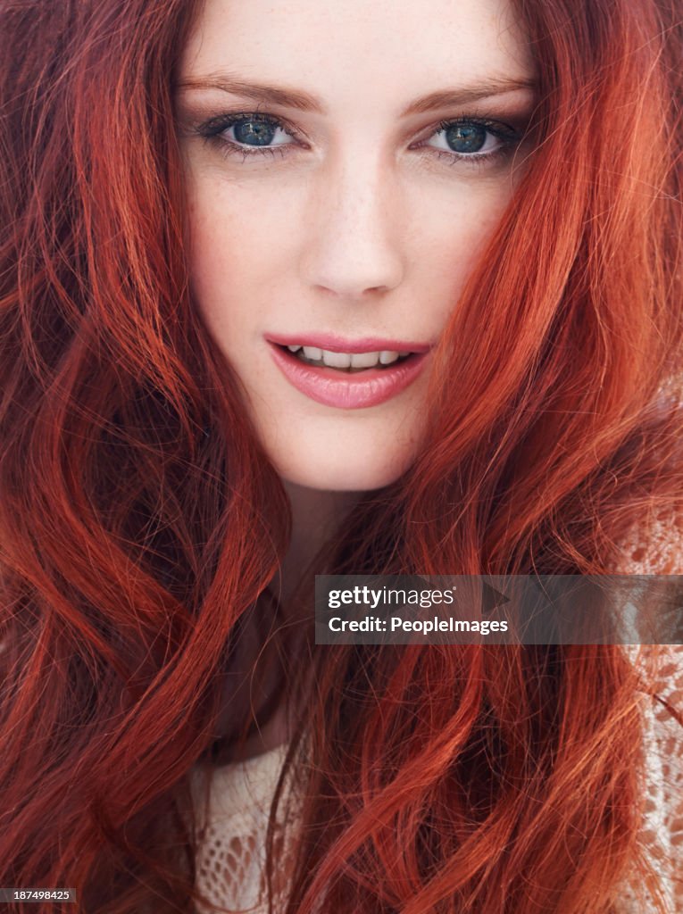 She has fire in her eyes