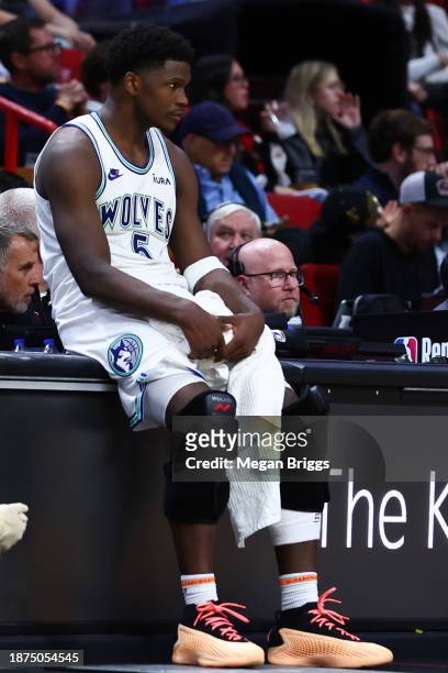 Anthony Edwards of the Minnesota Timberwolves wears the Hyperice Leg  News Photo - Getty Images