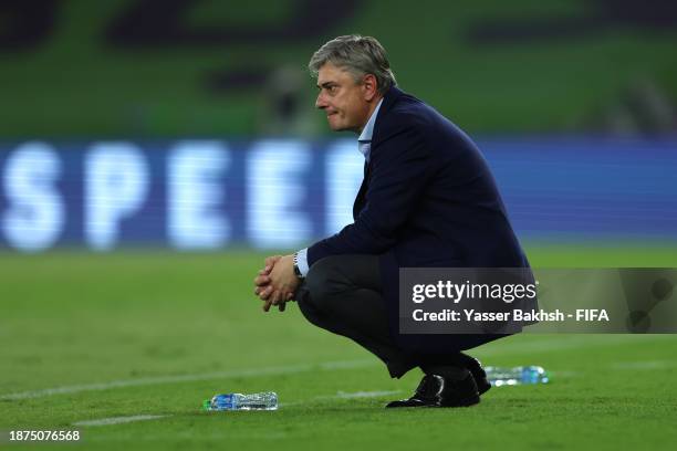 Maciej Skorza, Head Coach of Urawa Reds, looks on during the FIFA Club World Cup Saudi Arabia 2023 - 3rd Place match between Urawa Reds and Al Ahly...