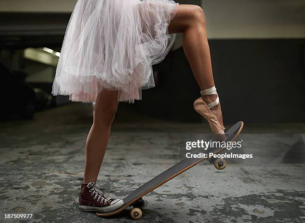 multi-talented! - ballerina stockfoto's en -beelden