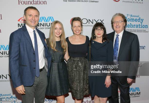 Honorary Committee member Phil Rosenthal, Lily Rosenthal, IMF committee member Monica Rosenthal, IMF President Susie Novis and Brian Novis attend the...