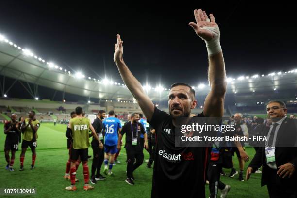 Ali Maaloul of Al Ahly FC celebrates after the team's victory in the FIFA Club World Cup Saudi Arabia 2023 - 3rd Place match between Urawa Reds and...