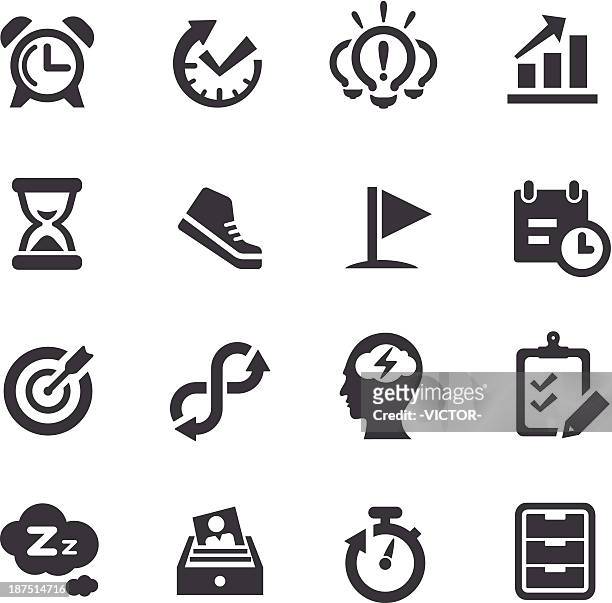 productivity icons - acme series - concentration stock illustrations