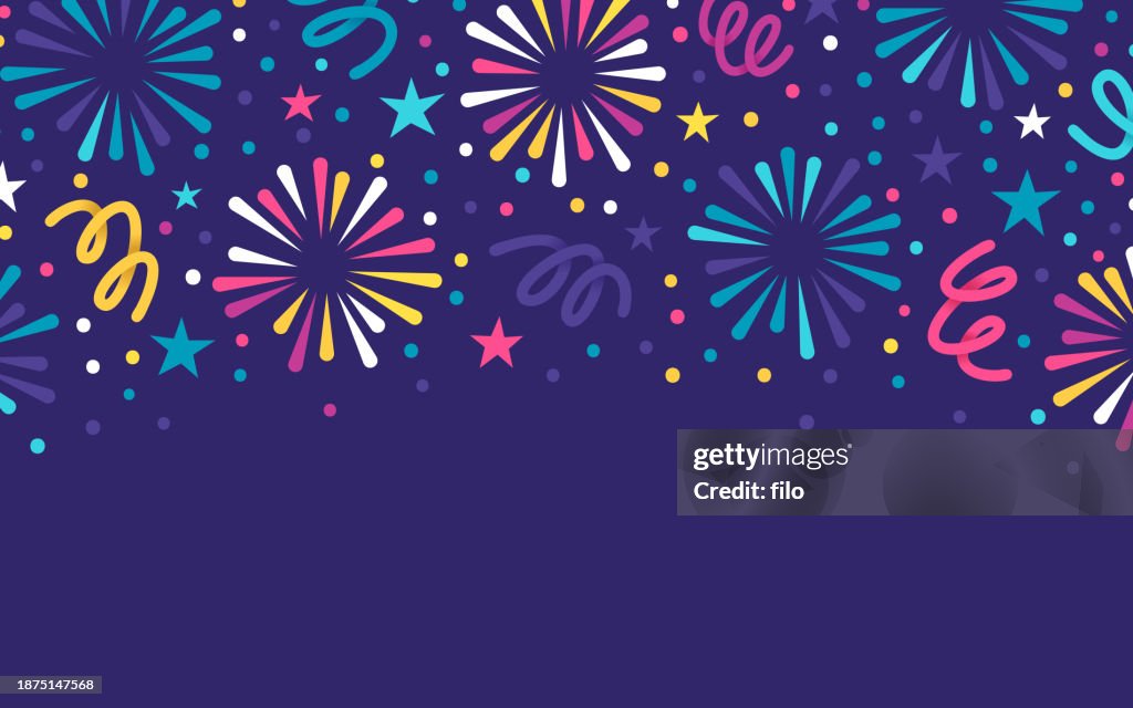 Firework Celebration Modern Background