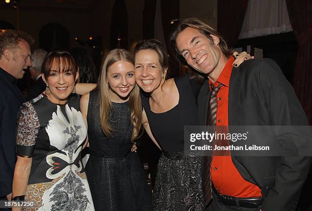 Honorary Committee Member Patricia Heaton, Lily Rosenthal, IMF Honorary Committee member Monica Rosenthal and Daniel Wheeler attend the International...