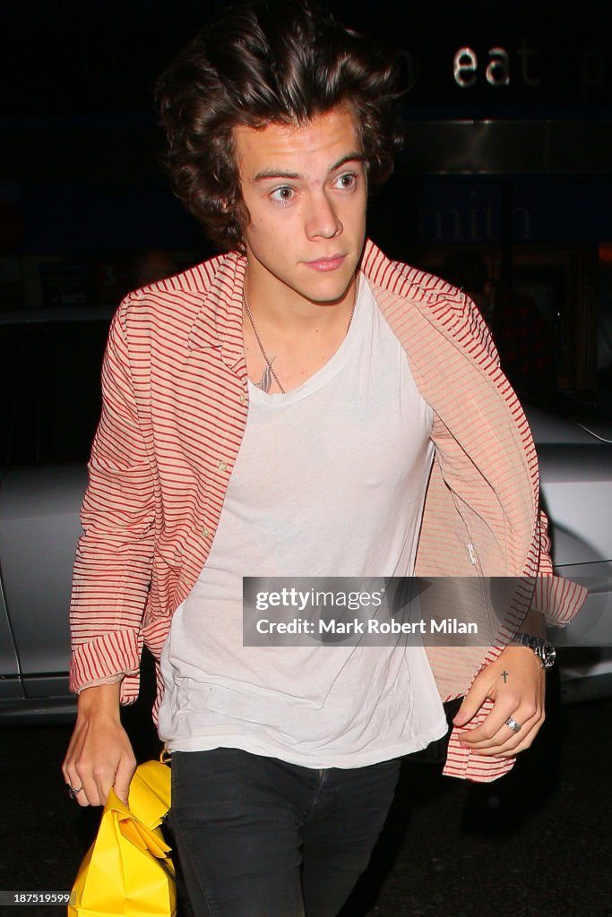 Celebrity Sightings In London - November 9, 2013