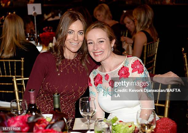 Director Kathryn Bigelow and actress Jennifer Ehle attend the 2013 BAFTA LA Jaguar Britannia Awards presented by BBC America at The Beverly Hilton...