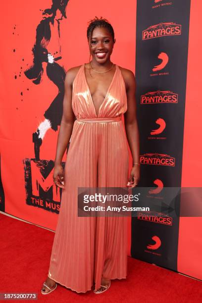 Jojo Carmichael attends the opening night performance of "MJ: The Musical" at Hollywood Pantages Theatre on December 21, 2023 in Hollywood,...