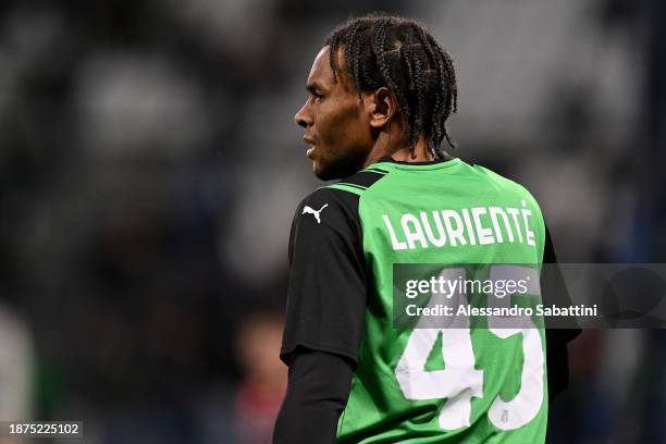 Armand Laurienté of US Sassuolo during the Serie A TIM match between US Sassuolo and Genoa CFC at Mapei Stadium - Citta' del Tricolore on December...