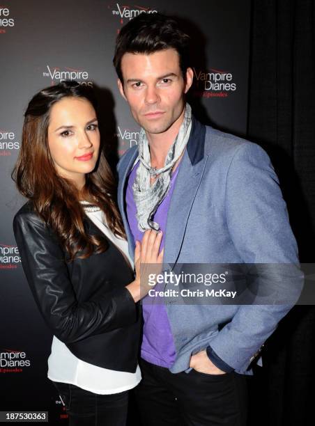 Rachael Leigh Cook and Daniel Gillies attend The Vampire Diaries 100th Episode Celebration on November 9, 2013 in Atlanta, Georgia.