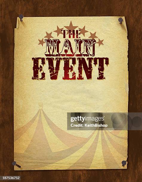 main event background - retro circus tent - circus poster stock illustrations