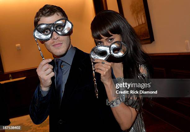 Joseph Morgan and Persia White attend The Vampire Diaries 100th Episode Celebration on November 9, 2013 in Atlanta, Georgia.