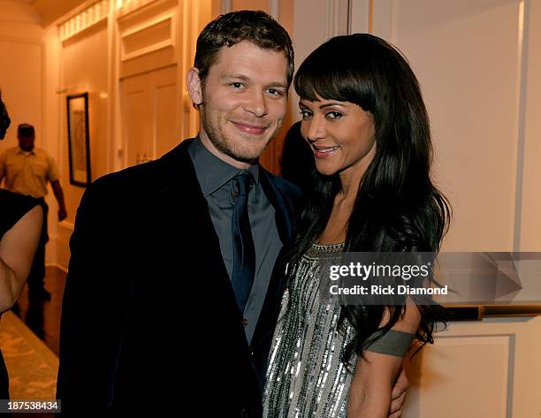 Joseph Morgan and Persia White attend The Vampire Diaries 100th Episode Celebration on November 9, 2013 in Atlanta, Georgia.