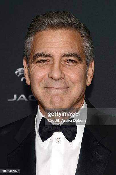 George Clooney attends the 2013 BAFTA LA Jaguar Britannia Awards presented by BBC America at The Beverly Hilton Hotel on November 9, 2013 in Beverly...
