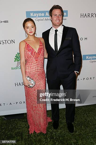 Devon Aoki and James Bailey attend the Second Annual Baby2Baby Gala at the Book Bindery on November 9, 2013 in Culver City, California.