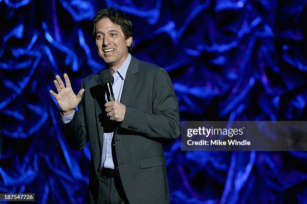 Host Ray Romano speaks onstage during the International Myeloma Foundation's 7th Annual Comedy Celebration Benefiting The Peter Boyle Research Fund...