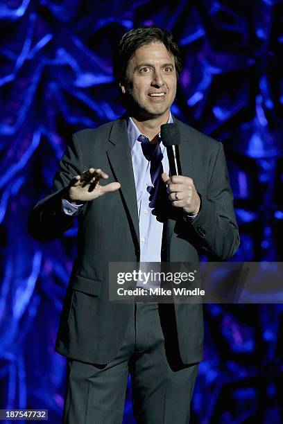 Host Ray Romano speaks onstage during the International Myeloma Foundation's 7th Annual Comedy Celebration Benefiting The Peter Boyle Research Fund...