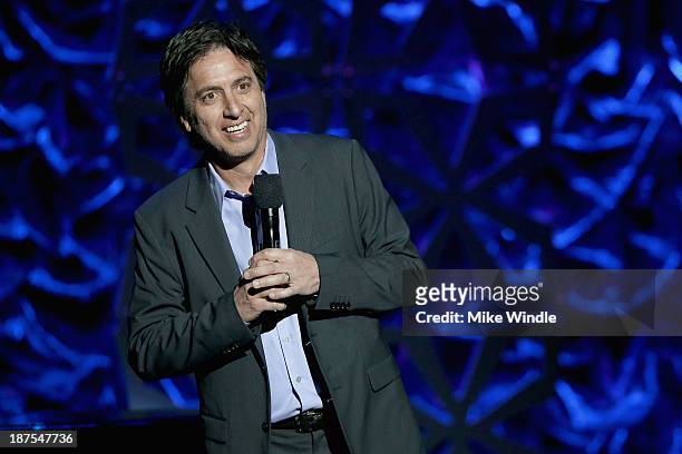 Host Ray Romano speaks onstage during the International Myeloma Foundation's 7th Annual Comedy Celebration Benefiting The Peter Boyle Research Fund...