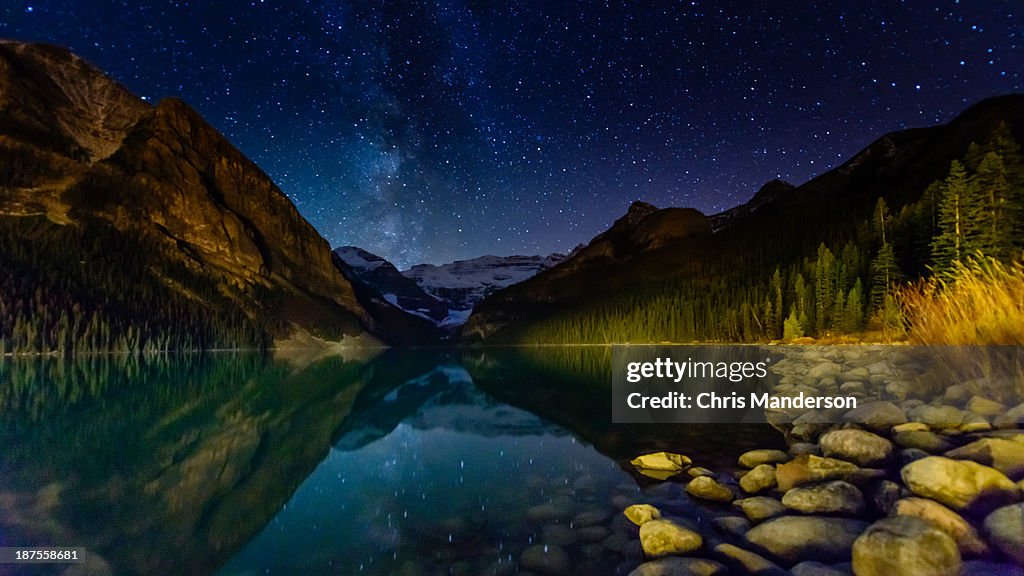 Milky Way over Lake Louise
