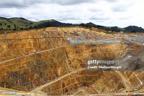 mine at waihi - martha mine stock pictures, royalty-free photos & images
