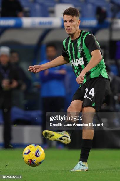 Daniel Boloca of US Sassuolo in action during the Serie A TIM match between US Sassuolo and Genoa CFC at Mapei Stadium - Citta' del Tricolore on...