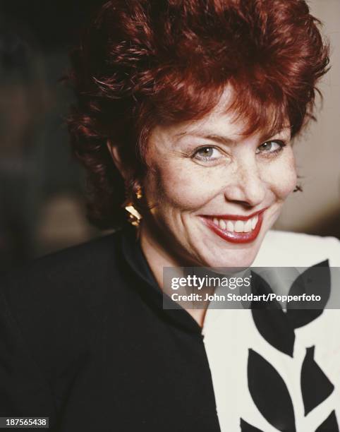 American comedian Ruby Wax, 1991.