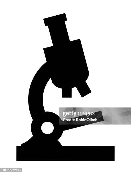 microsope icon - research microscope closeup stock illustrations