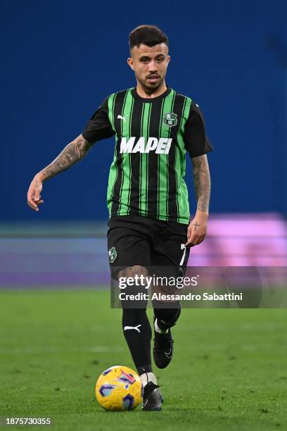 Matheus Henrique of US Sassuolo in action during the Serie A TIM match between US Sassuolo and Genoa CFC at Mapei Stadium - Citta' del Tricolore on...