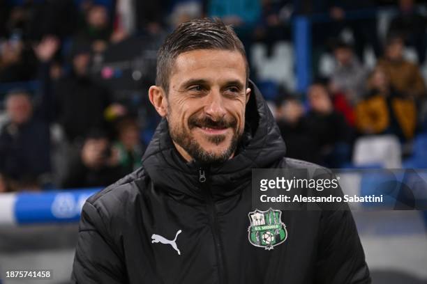 Alessio Dionisi head coach of US Sassuolo during the Serie A TIM match between US Sassuolo and Genoa CFC at Mapei Stadium - Citta' del Tricolore on...