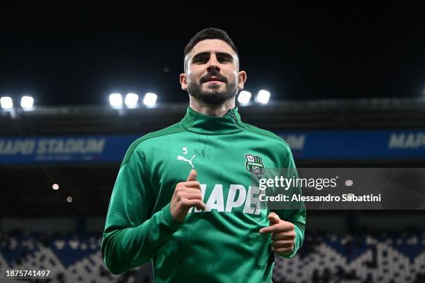 Martin Erlic of US Sassuolo during the Serie A TIM match between US Sassuolo and Genoa CFC at Mapei Stadium - Citta' del Tricolore on December 22,...