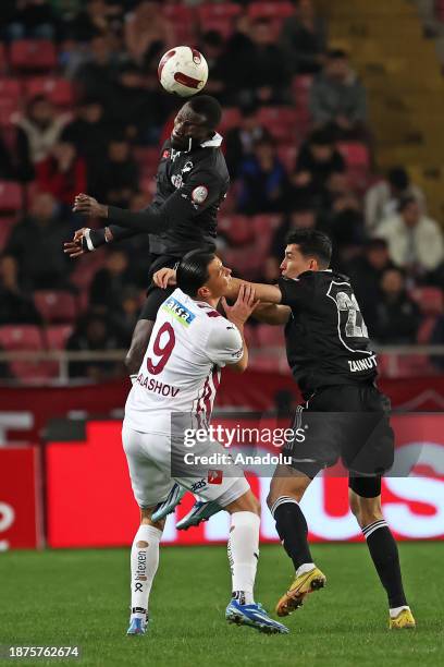 Dadashov of Atakas Hatay in action during the Turkish Super Lig week 18 match between Atakas Hatayspor and Besiktas in Mersin, Turkiye on December...