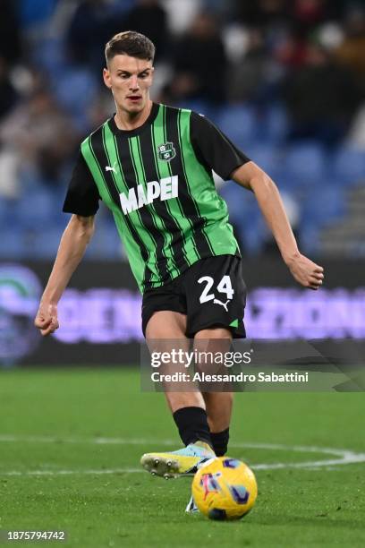Daniel Boloca of US Sassuolo in action during the Serie A TIM match between US Sassuolo and Genoa CFC at Mapei Stadium - Citta' del Tricolore on...