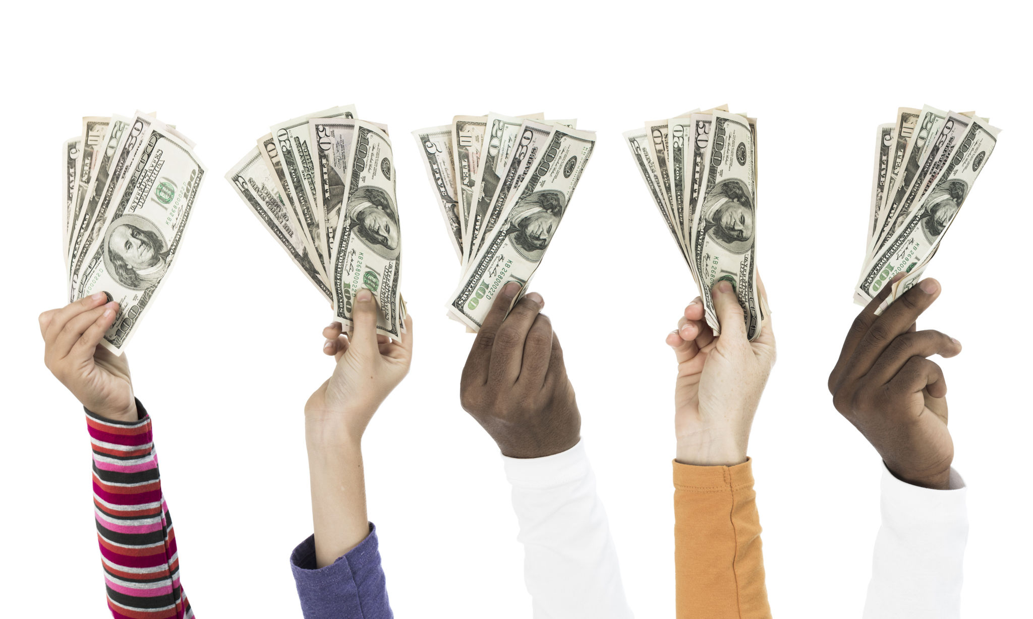 retrieving money