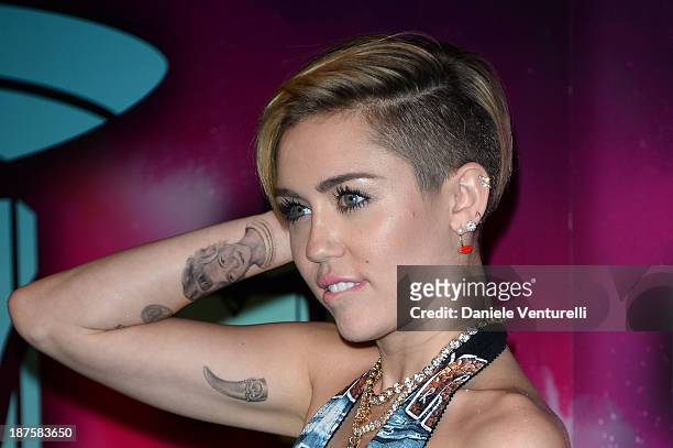 Miley Cyrus attends the MTV EMA's 2013 at Ziggo Dome on November 10, 2013 in Amsterdam, Netherlands.
