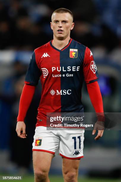 Albert Gudmundsson of Genoa during the Serie A TIM match between US Sassuolo and Genoa CFC at Mapei Stadium - Citta' del Tricolore on December 22,...