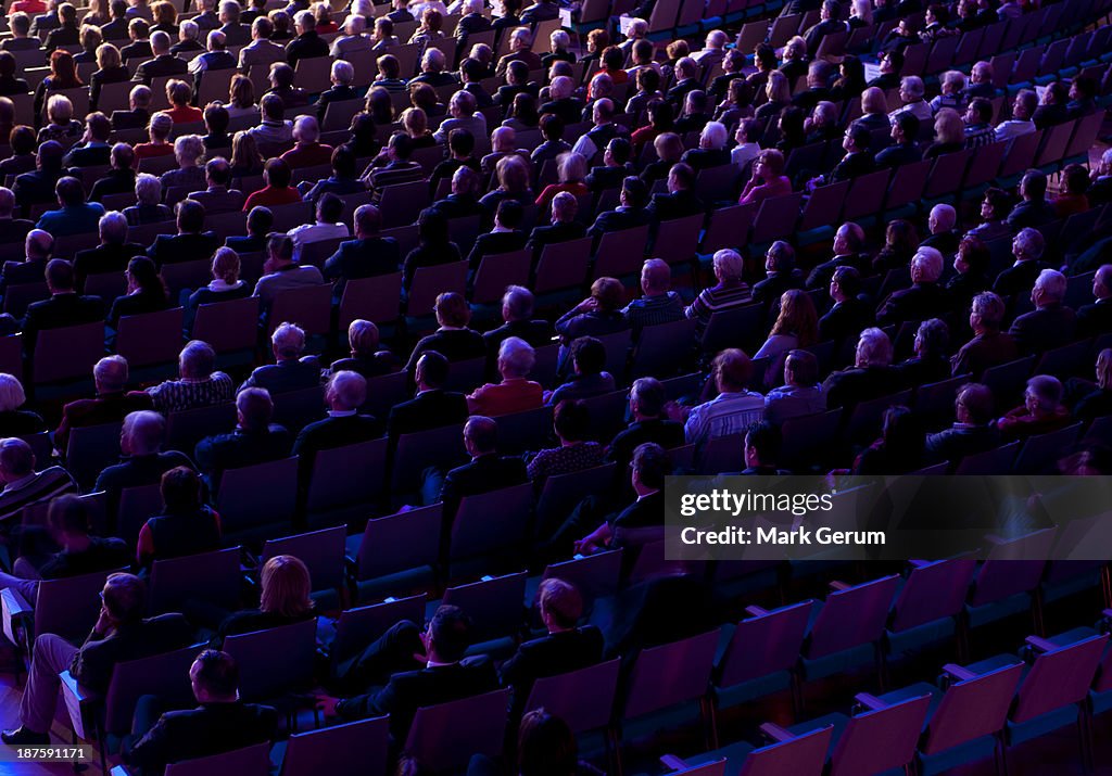 Audience crowd at a presentation event