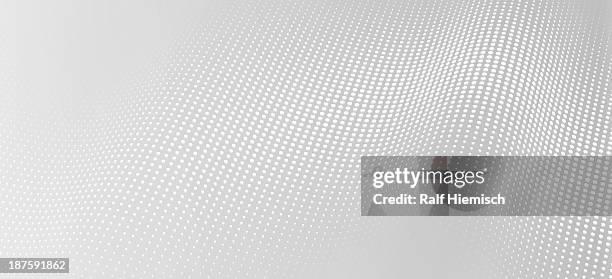 ilustraciones, imágenes clip art, dibujos animados e iconos de stock de a wave pattern of white dots on a gray background - gray background