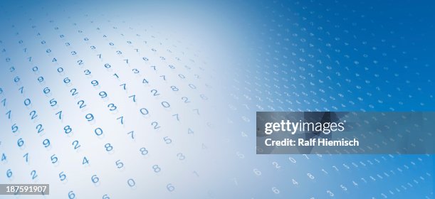 Numbers Effects Wave Wave Pattern Of Multiple Rows Of Numbers High-Res Vector Graphic ...