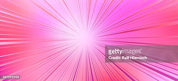diminishing perspective of shiny seamless colored lines - licht am ende des tunnels stock-grafiken, -clipart, -cartoons und -symbole