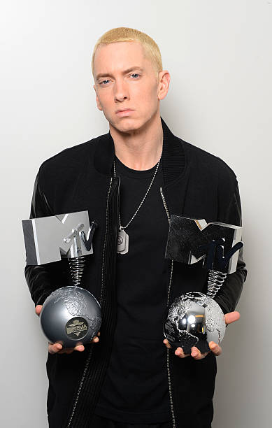 NLD: MTV EMA's 2013 - Eminem Dressing Room Exclusive