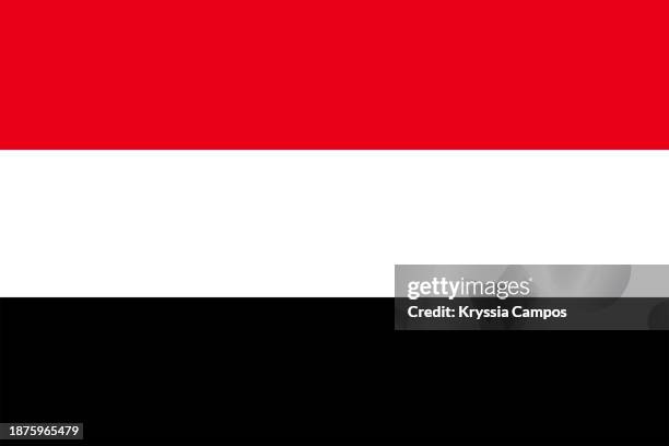 flag of yemen - yemeni flag stock pictures, royalty-free photos & images