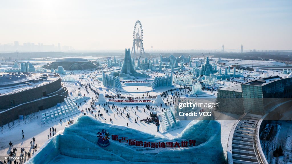 Harbin Ice And Snow World Photos Tourists visit the 25th Harbin Ice and Snow World, one of the world's