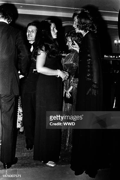 Eunice and Maria Shriver attend the premiere of the Alvin Ailey dance group, hosted by ex-ambassador Sargent Shriver, Eunice's husband at the Palais...