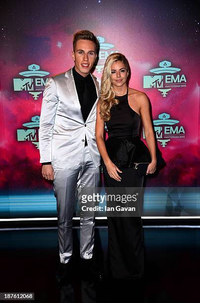 Nicky Romero and guest attend the MTV EMA's 2013 at the Ziggo Dome on November 10, 2013 in Amsterdam, Netherlands.
