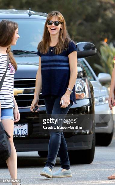 November 10: Jennifer Garner is seen on November 10, 2013 in Los Angeles, California.